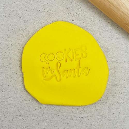 Cookie Stamp Embosser - Cookies For Santa - Click Image to Close